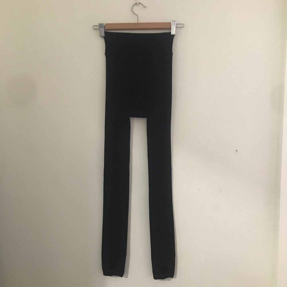 High waisted black therm tights